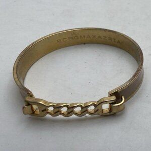 Set of 2 Enamel and Gold Tone Bangle Bracelets BCBG MAXAZRIA